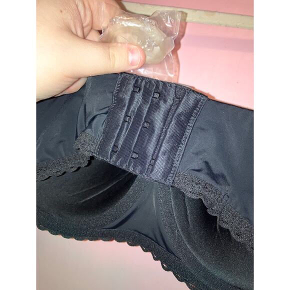 NWT Aerie Real Happy Strapless Underwire Bra Black 34DD - Picture 2 of 7